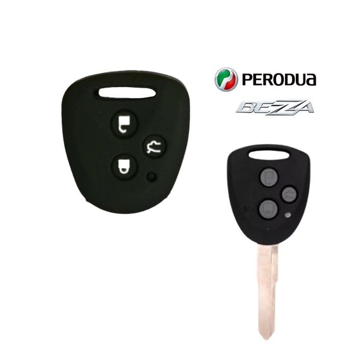 Buy Perodua Bezza / Axia Key Start Remote Silicone Car Key Cover  car